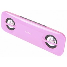 Edifier Bocina Portátil para MP3 MP15, Alámbrico, 2W RMS, USB, Rosa Tenue