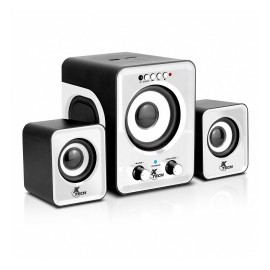 Xtech Bocina con Subwoofer XTS375, 2.1, 12W RMS, USB, Blanco