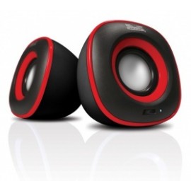 Klip Xtreme Bocinas para Computadora Eklipse, Alámbrico, 2.0, 6W RMS, USB, Negro/Rojo