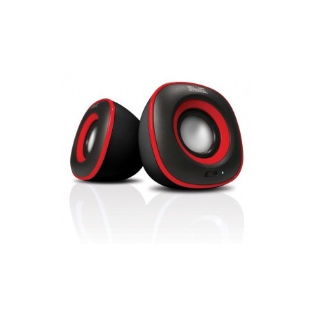 Klip Xtreme Bocinas para Computadora Eklipse, Alámbrico, 2.0, 6W RMS, USB, Negro/Rojo