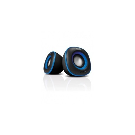 Klip Xtreme Bocinas para Computadora Eklipse, Alámbrico, 2.0, 6W RMS, USB, Negro/Azul