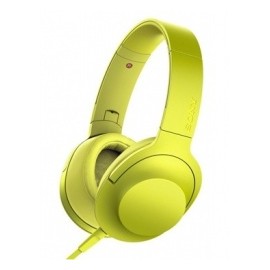 Sony Audífonos Pleglable h.ear on MDR-100AAP, Alámbrico, 1.2 Metros, 3.5mm, Amarillo