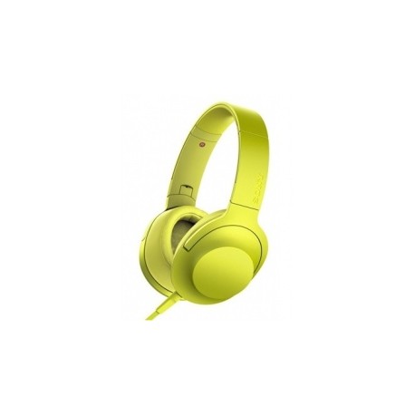 Sony Audífonos Pleglable h.ear on MDR-100AAP, Alámbrico, 1.2 Metros, 3.5mm, Amarillo