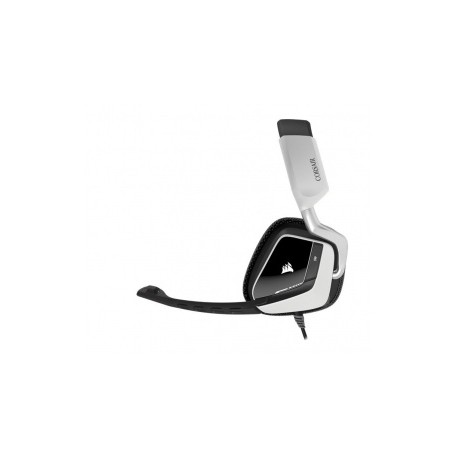 Corsair Audífonos Gamer VOID USB Dolby 7.1 RGB, Alámbrico, 1.8 Metros, Negro/Blanco