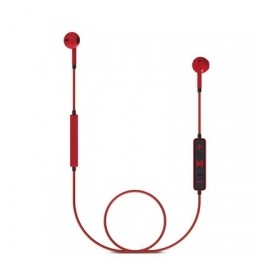 Energy Sistem Audífonos Intrauriculares Energy Earphones 1, Inalámbrico, Bluetooth, Negro/Rojo