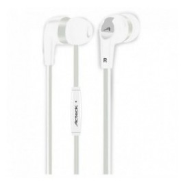 Acteck Audífonos In-Ear con Micrófono AI-001, Alámbrico, 3.5mm, 1.2 Metros, Blanco