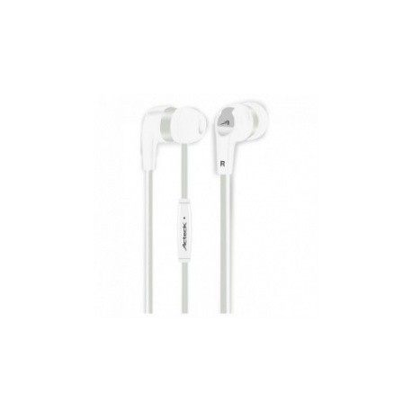 Acteck Audífonos In-Ear con Micrófono AI-001, Alámbrico, 3.5mm, 1.2 Metros, Blanco