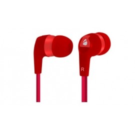 Acteck Audífonos In-Ear con Micrófono AI-001, Alámbrico, 3.5mm, 1.2 Metros, Rojo