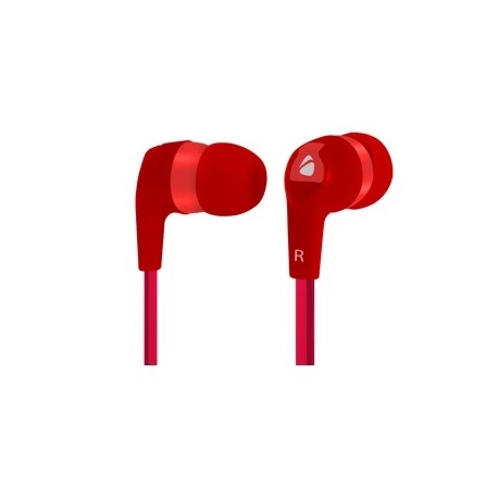 Acteck Audífonos In-Ear con Micrófono AI-001, Alámbrico, 3.5mm, 1.2 Metros, Rojo