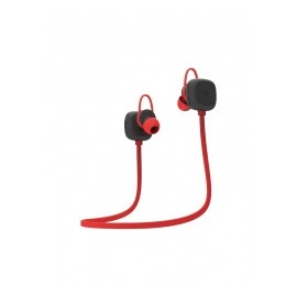 Grixx Audífonos Intrauriculares GROHIESBTBK01, Inalámbrico, Bluetooth, Rojo/Negro