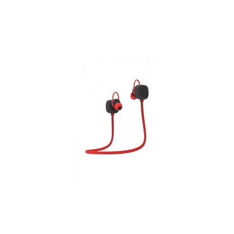 Grixx Audífonos Intrauriculares GROHIESBTBK01, Inalámbrico, Bluetooth, Rojo/Negro