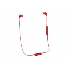Panasonic Audífonos Intrauriculares con Micrófono RP-HJE120BPA, Inalámbrico, Bluetooth, Rojo