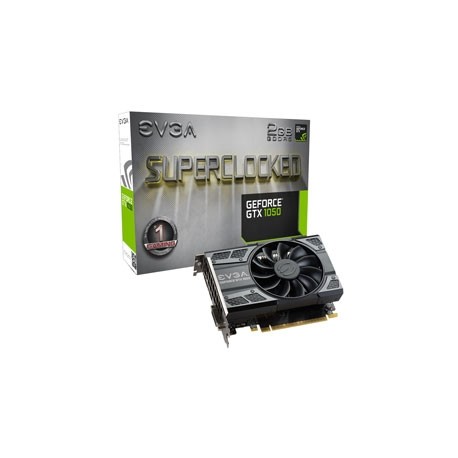 Tarjeta de Video EVGA NVIDIA GeForce GTX 1050 SC Gaming, 2GB 128-bit GDDR5, PCI Express x16 3.0