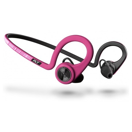Plantronics Audífonos Deportivos con Micrófono BackBeat FIT, Bluetooth, Inalámbrico, Negro/Fucsia