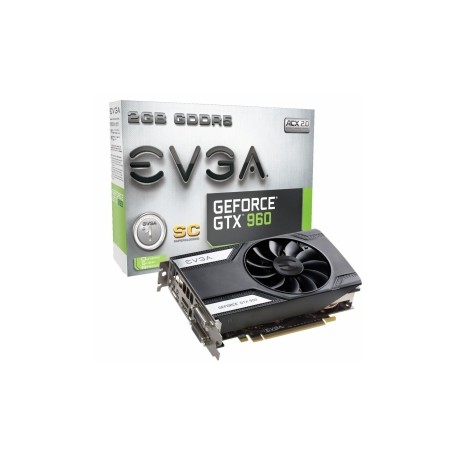 Tarjeta de Video EVGA NVIDIA GeForce GTX 960 SC, 2GB 128-bit GDDR5, PCI Express 3.0 x16