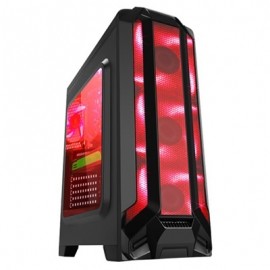 Gabinete Eagle Warrior RobotQ con Ventana LED Rojo, Tower, ATX