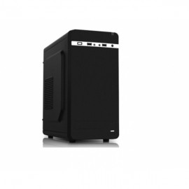 Gabinete K-mex CM-01A7, Torre, micro-ATX, USB 2.0, con Fuente de 450W, Negro