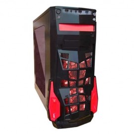 Gabinete Eagle Warrior FS-2 con Ventana LED Rojo, Torre, ATX