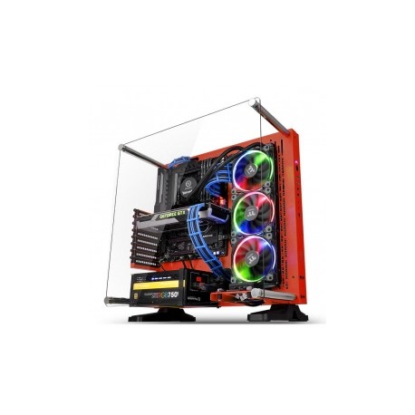 Gabinete Thermaltake Core P3 SE Red Edition con Ventana LED RGB, Midi-Tower, ATX