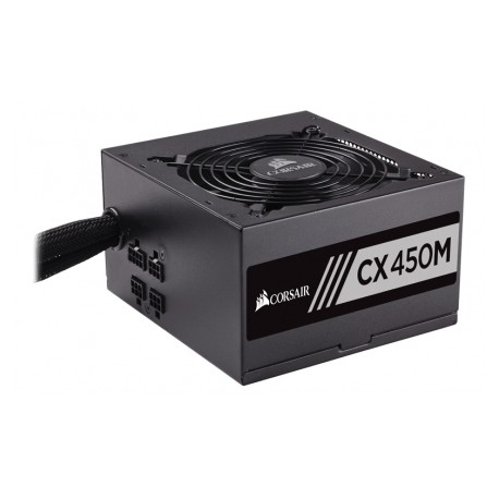 Fuente de Poder Corsair CX450M 80 PLUS Bronze, 20 4 pin ATX, 120mm, 450W, Negro