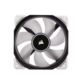 Ventilador Corsair Air ML120 PRO LED Blanco de Levitación Magnética, 120mm, 400-2400RPM, Negro