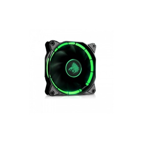 Ventilador Eagle Warrior Halo, LED Verde, 120mm, 1200RPM, Negro