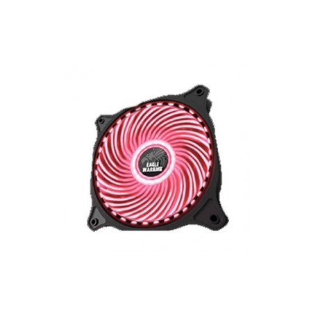 Ventilador Eagle Warrior 33 LED Rojo, 120mm, 1200RPM, Negro