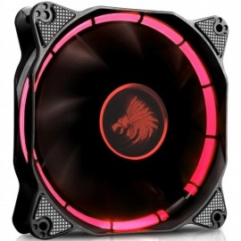 Ventilador Eagle Warrior Halo, LED Rojo, 120mm, 1200RPM, Negro