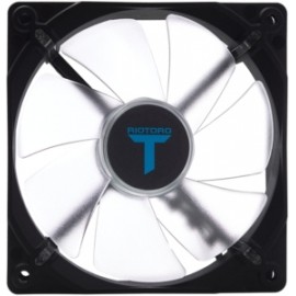 Ventilador Riotoro FB120 LED Azul, 120mm, 1500RPM, Negro