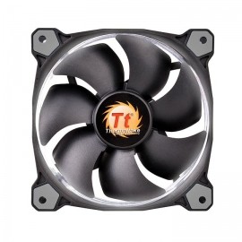 Ventilador Thermaltake Riing 14, LED Blanco, 140mm, 1400RPM, Negro