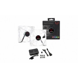 Kit de Ventiladores Riotoro Prism 256 RGB, 120mm, 1500RPM