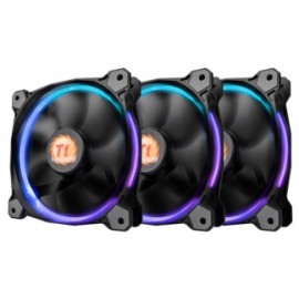 Ventilador Thermaltake RIing 14, 140mm, 800-1400 RPM, Negro - 3 Piezas