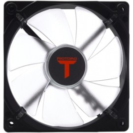 Ventilador Riotoro FR120 LED Rojo, 120mm, 1500RPM, Negro