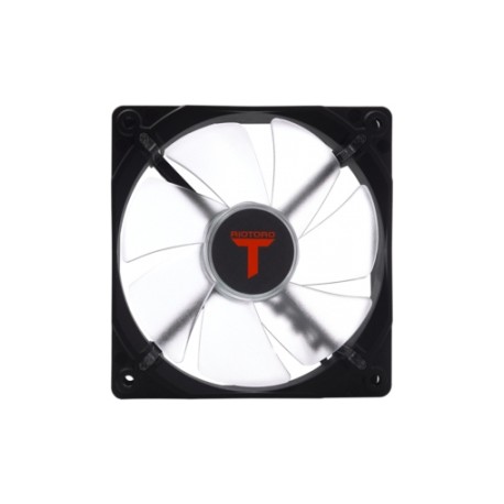 Ventilador Riotoro FR120 LED Rojo, 120mm, 1500RPM, Negro