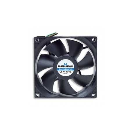 Ventilador Manhattan 3-pin para PC, 80mm, 2500RPM, Negro