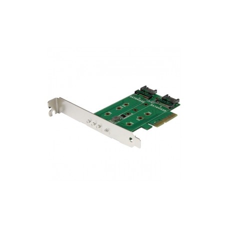 StarTech.com Tarjeta PCI Express de 3 Puertos M.2 para SSD