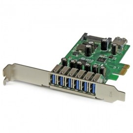 StarTech.com Tarjeta PCI Express de 7 Puertos USB 3.0, SATA, 5 Gbit