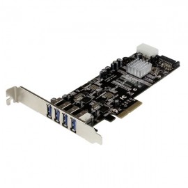 Startech.com Tarjeta PCI Express con Fuente Molex, 4 Puertos USB 3.0