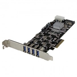 Startech.com Tarjeta PCI Express con Fuente Molex, 4 Puertos USB 3.0, 5 Gbit