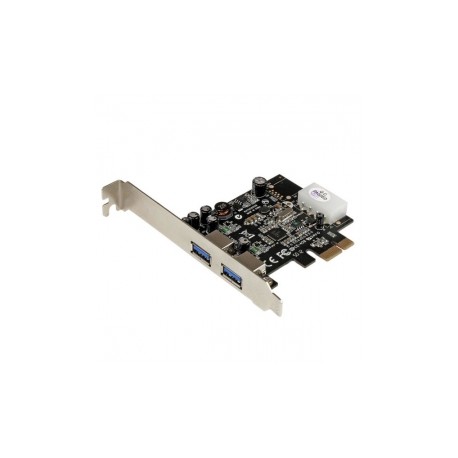 StarTech.com Tarjeta PCI Express con Fuente Molex, 2 Puertos USB 3.0