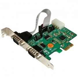 StarTech.com Tarjeta Adaptador PCI Express, 2 Puertos Serial RS-232