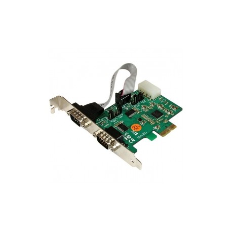 StarTech.com Tarjeta Adaptador PCI Express, 2 Puertos Serial RS-232