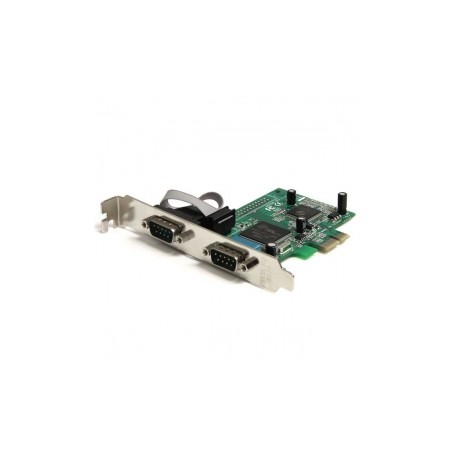 StarTech.com Tarjeta PCI Express de 2 Puertos Serie Serial RS232 DB9 UART 16950