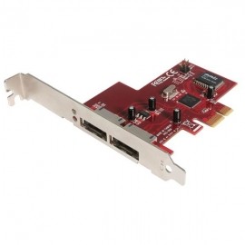 StarTech.com Tarjeta PCI Express PEXESATA2, Alámbrico, con 2 Puertos eSATA