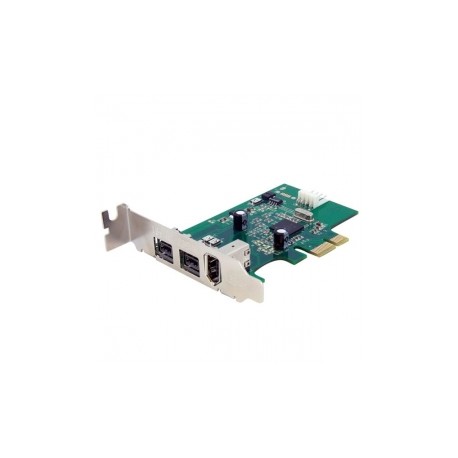 StarTech.com Tarjeta PCI Express 1.1 PEX1394B3LP, Alámbrico, con 3 Puertos FireWire