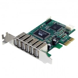 StarTech.com Tarjeta PCI Express PEXUSB7LP, Alámbrico, 7 Puertos USB 2.0