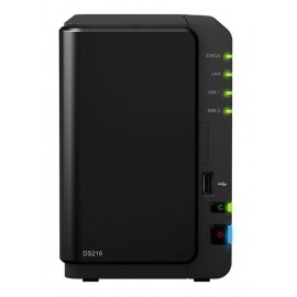 Synology Servidor NAS DiskStation DS216 de 2 Bahías, max. 16TB, Marvell Armada 385 1.30GHz,