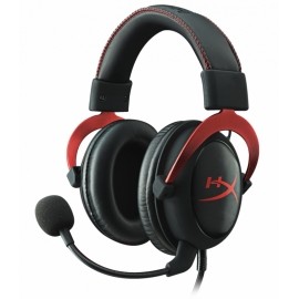 Kingston Audífonos Gamer HyperX Cloud II Red 7.1, Alámbrico, 1 Metro  2 Metros de Extensión, 3.5mm