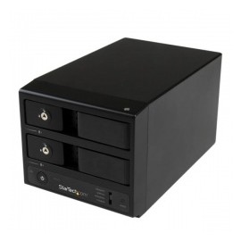 StarTech.com Gabinete USB 3.0 con UASP y eSATA de Discos Duros con 2 Bahías SATA III Hot-Swap