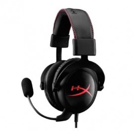 Kingston Audífonos Gamer HyperX Cloud, Alámbrico, 1 Metro  2 Metros de Extensión, 3.5mm, Negro Rojo